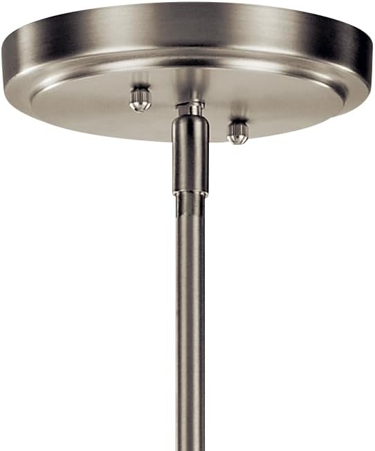 KICHLER Winslow 14.75" 8 Light Oval Chandelier with Clear Seeded Glass in Brushed Nickel