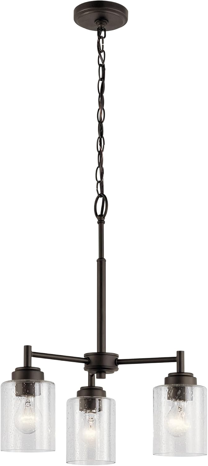Seeded Glass Chandeliers for Dining Rooms: Sizing, Finish Patina, and the Kichler Winslow Deep Dive